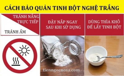 Tinh bột nghệ trắng để được bao lâu?