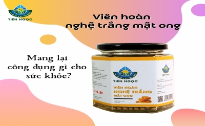 Viên hoàn nghệ trắng mật ong chữa bệnh đau dạ dày hiệu quả