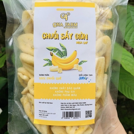 Chuối sấy giòn 300g